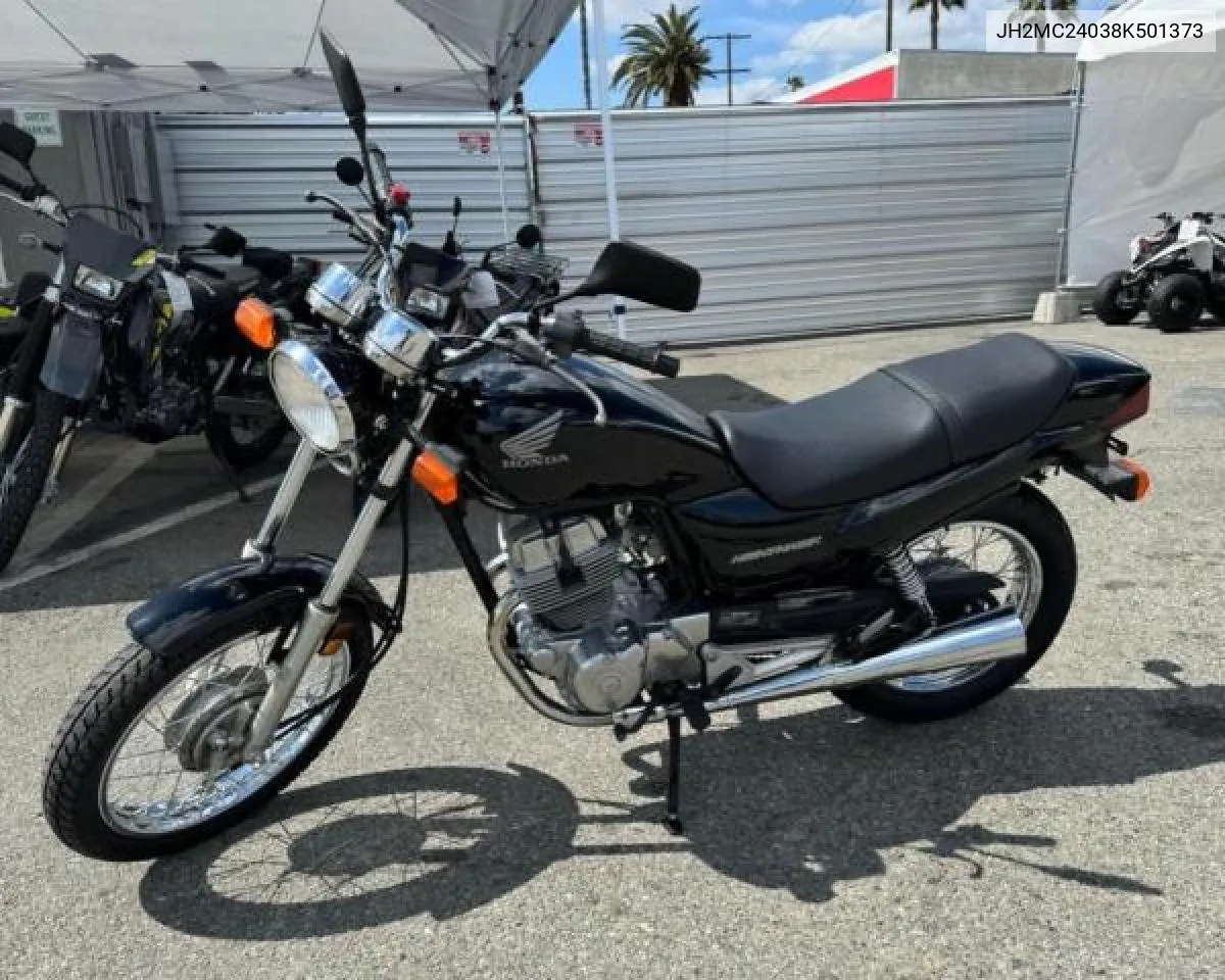 2008 Honda Cb250 VIN: JH2MC24038K501373 Lot: 74860424