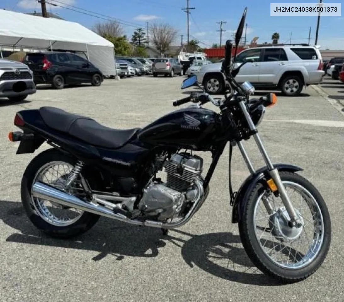 2008 Honda Cb250 VIN: JH2MC24038K501373 Lot: 74860424