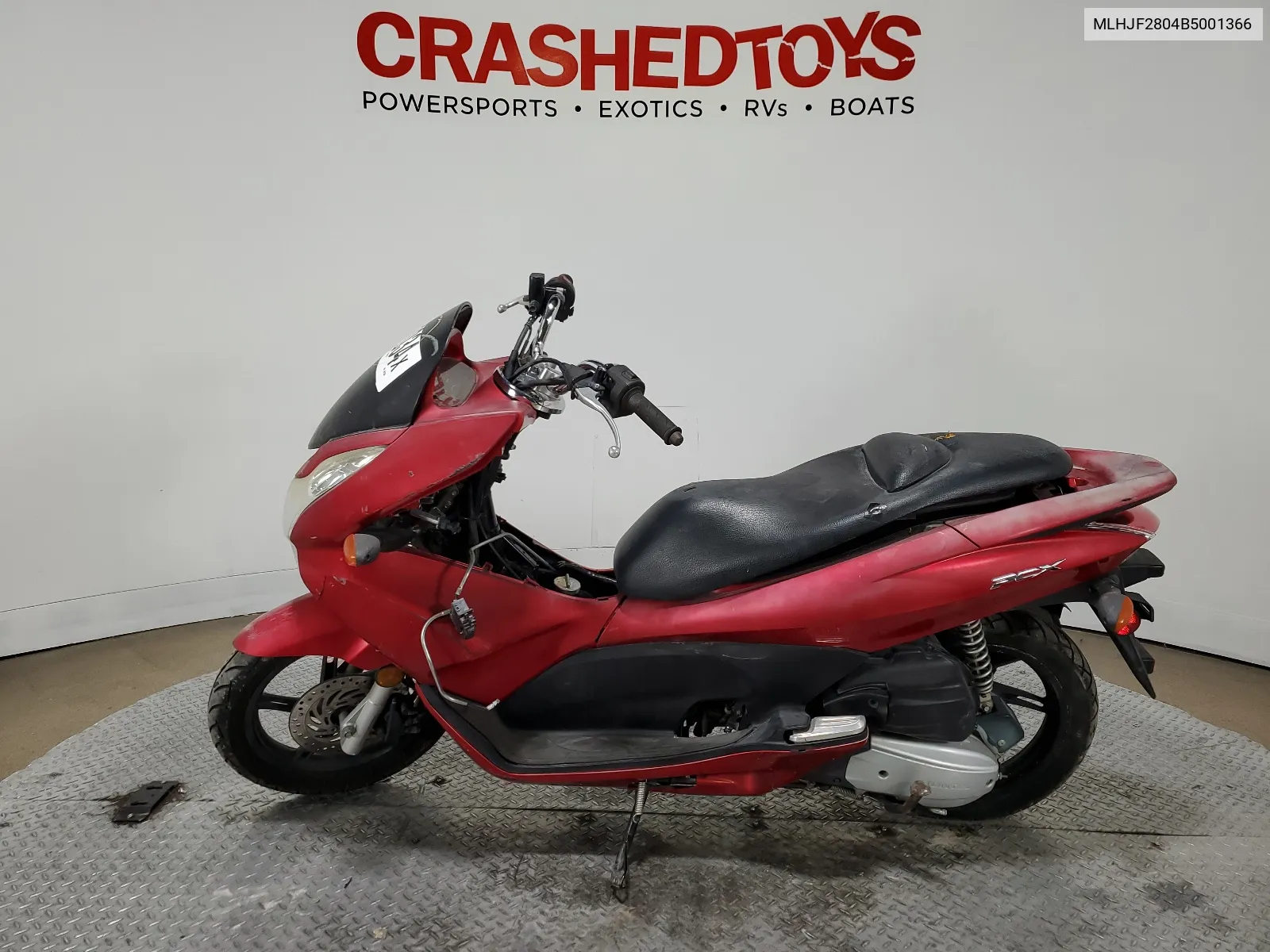 2011 Honda Pcx VIN: MLHJF2804B5001366 Lot: 62037034