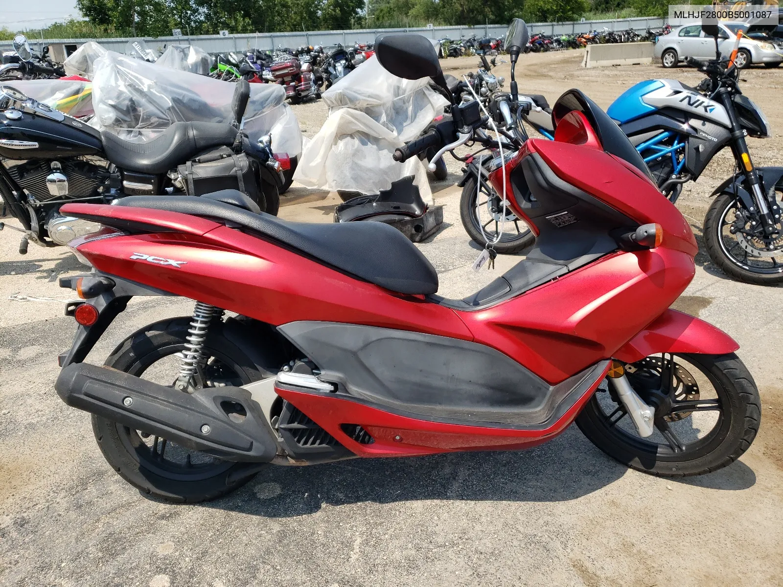 2011 Honda Pcx VIN: MLHJF2800B5001087 Lot: 65086784