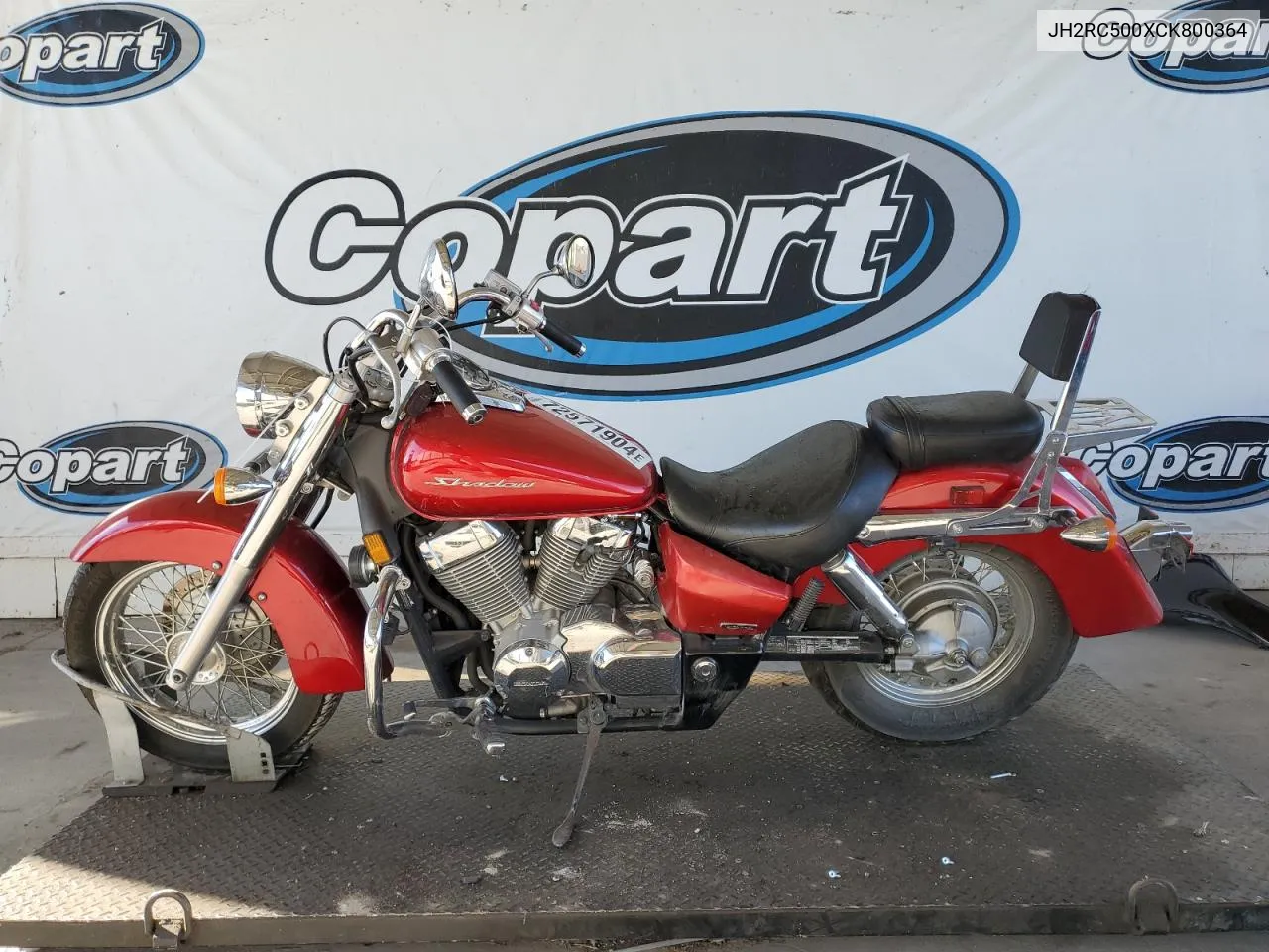 2012 Honda Vt750 C VIN: JH2RC500XCK800364 Lot: 72571904