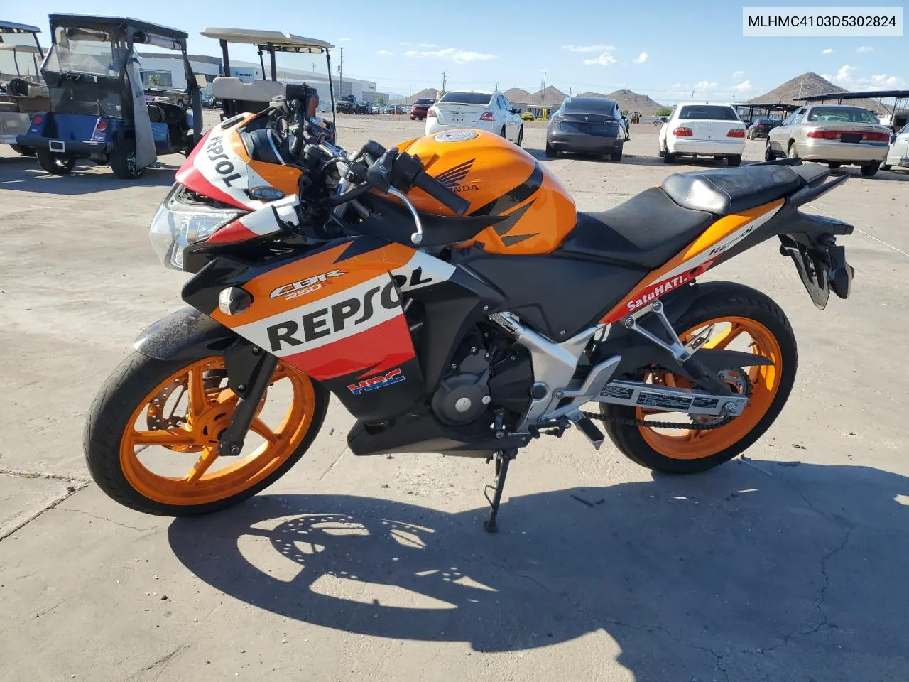 2013 Honda Cbr250 R VIN: MLHMC4103D5302824 Lot: 60861884