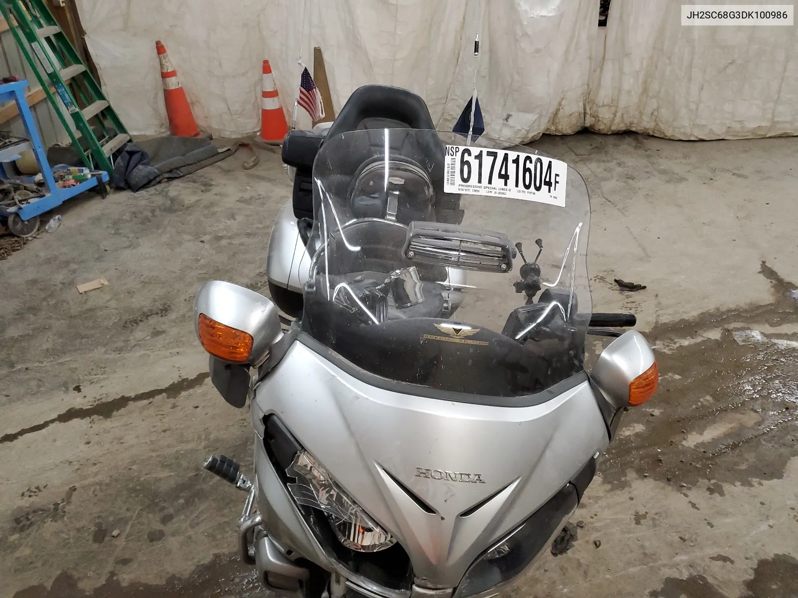 2013 Honda Gl1800 G VIN: JH2SC68G3DK100986 Lot: 61741604