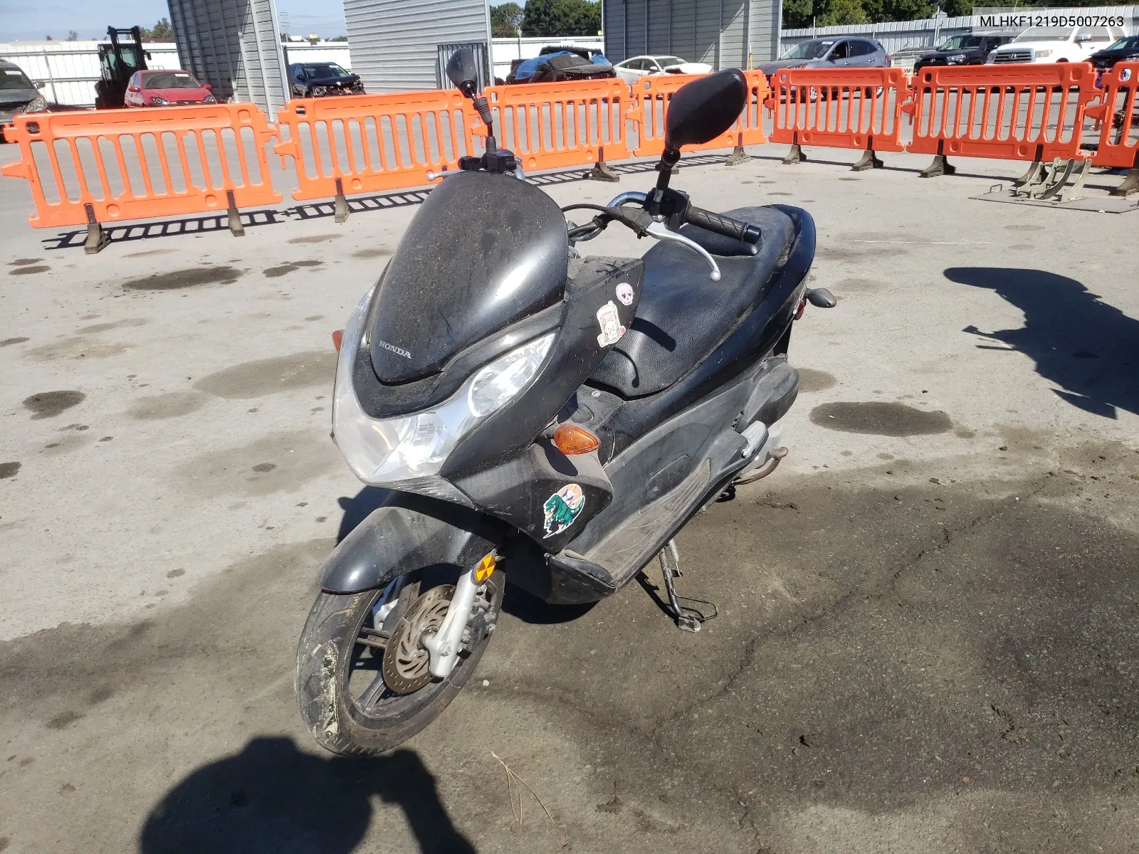 2013 Honda Pcx 150 VIN: MLHKF1219D5007263 Lot: 68602144