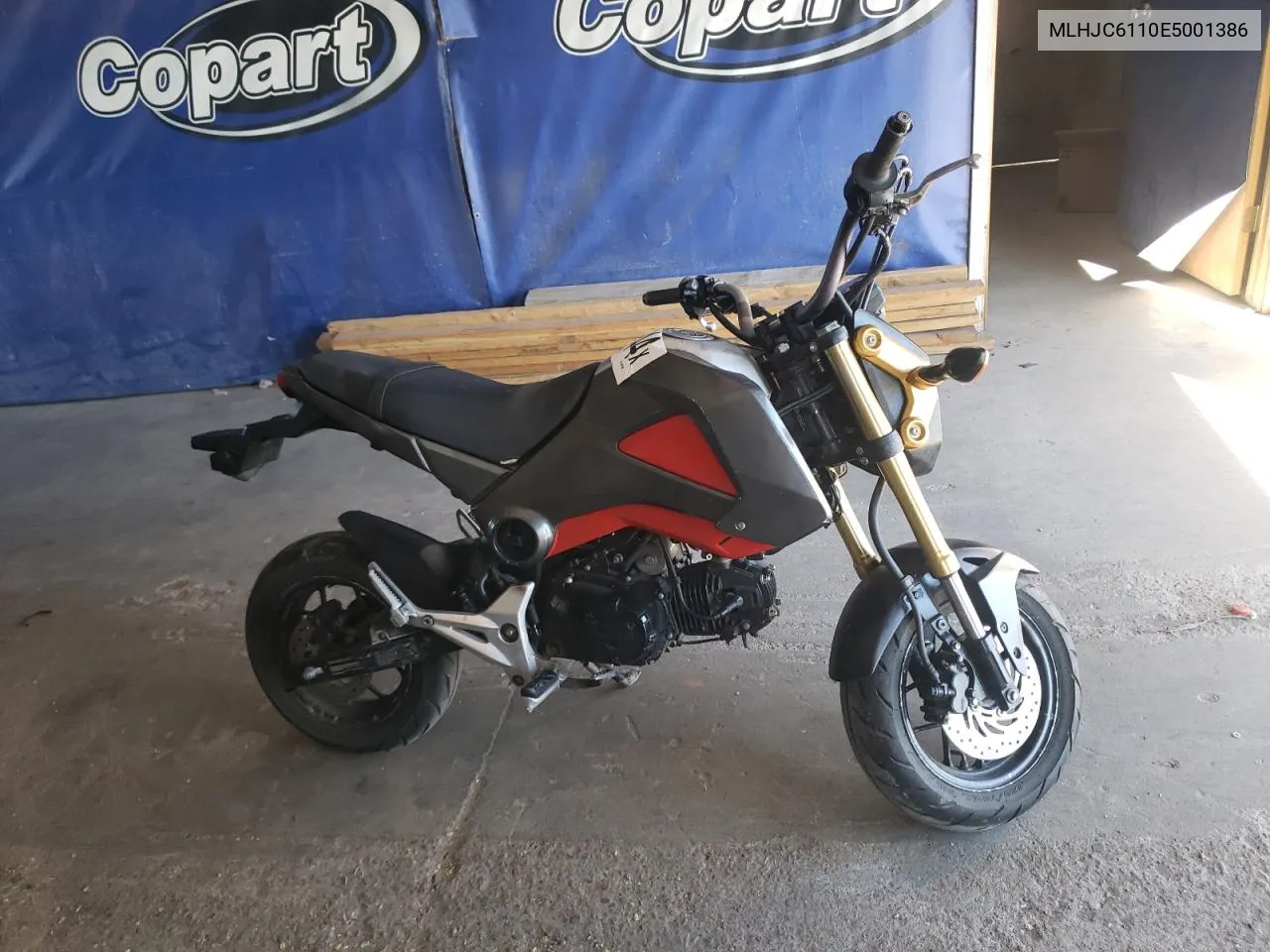 2014 Honda Grom 125 VIN: MLHJC6110E5001386 Lot: 51032244