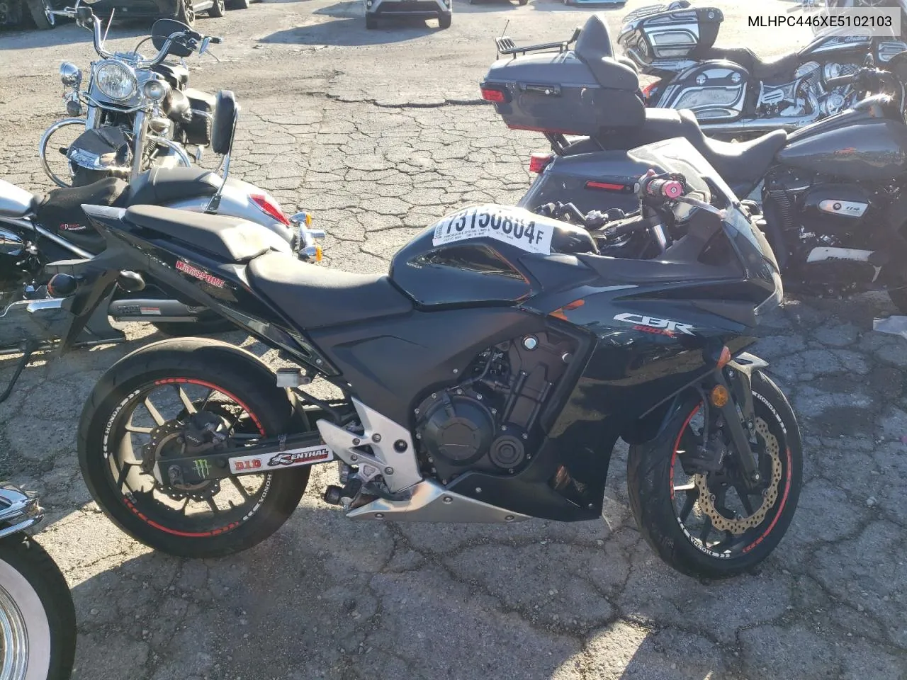 2014 Honda Cbr500 R VIN: MLHPC446XE5102103 Lot: 73150804