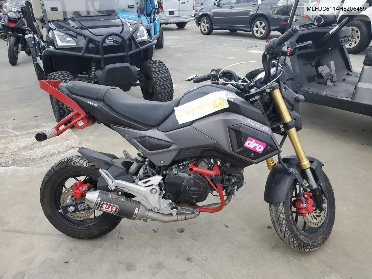 2017 Honda Grom 125 VIN: MLHJC6114H5206469 Lot: 74447504