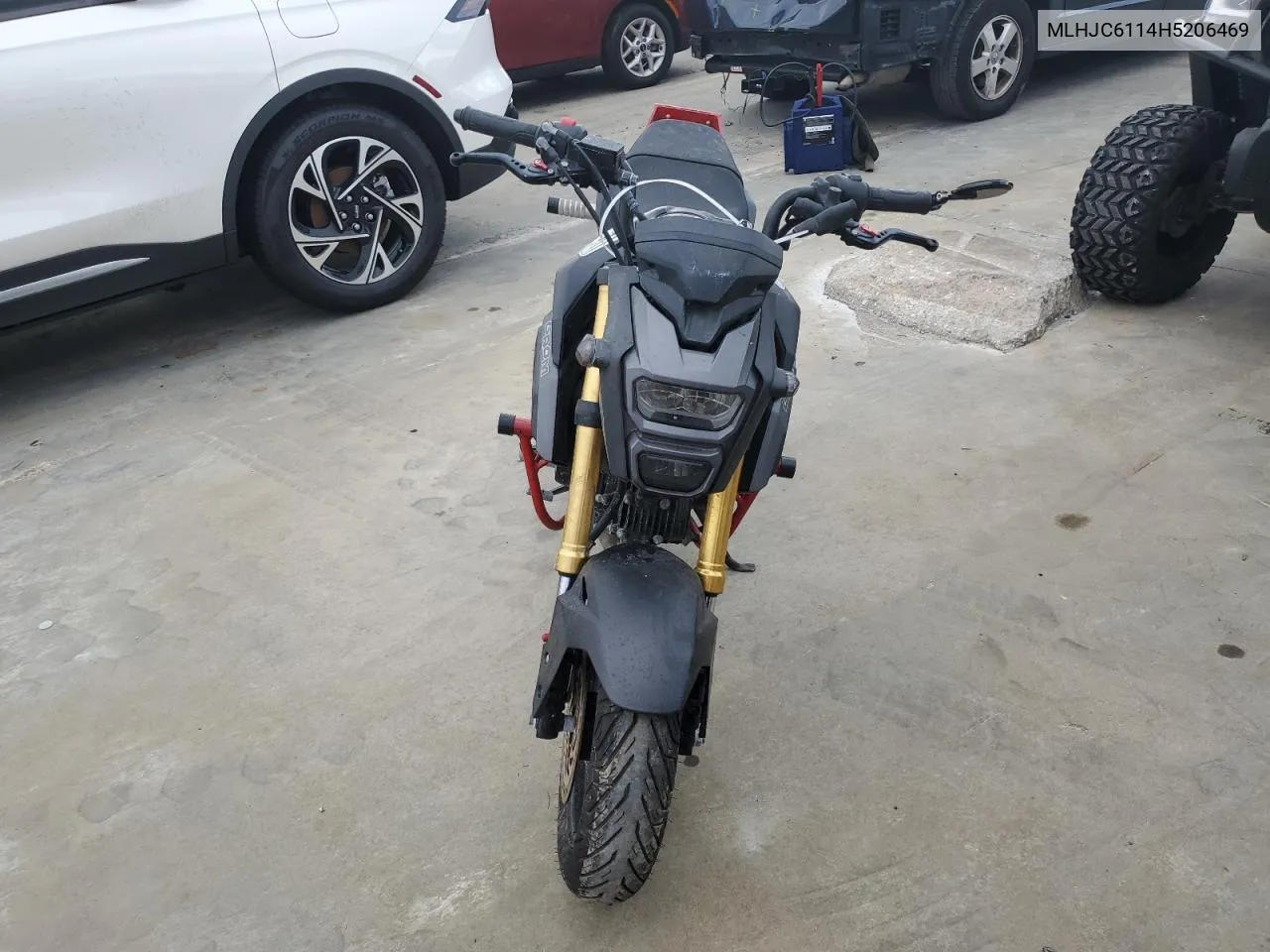 2017 Honda Grom 125 VIN: MLHJC6114H5206469 Lot: 74447504