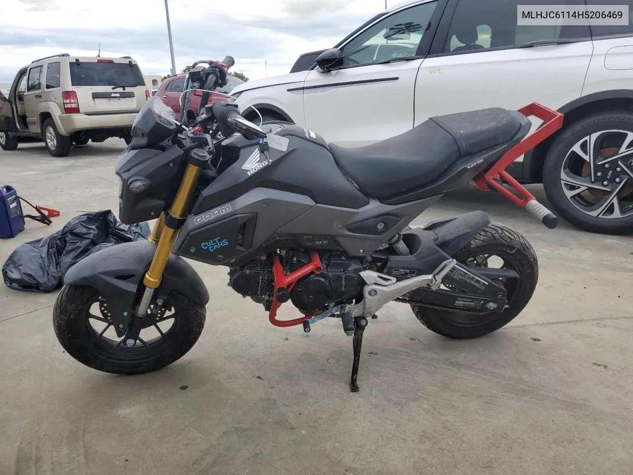 2017 Honda Grom 125 VIN: MLHJC6114H5206469 Lot: 74447504