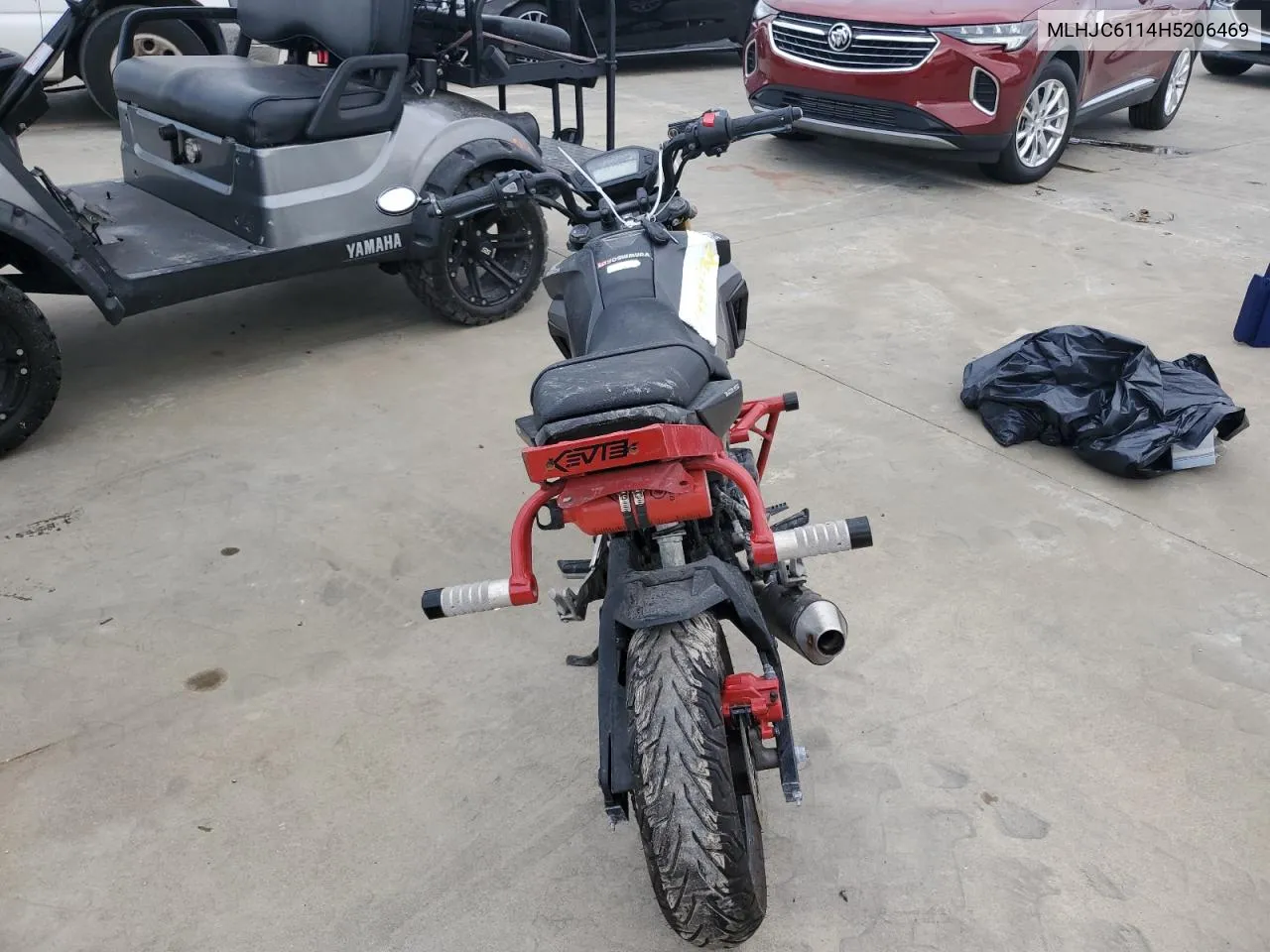 2017 Honda Grom 125 VIN: MLHJC6114H5206469 Lot: 74447504