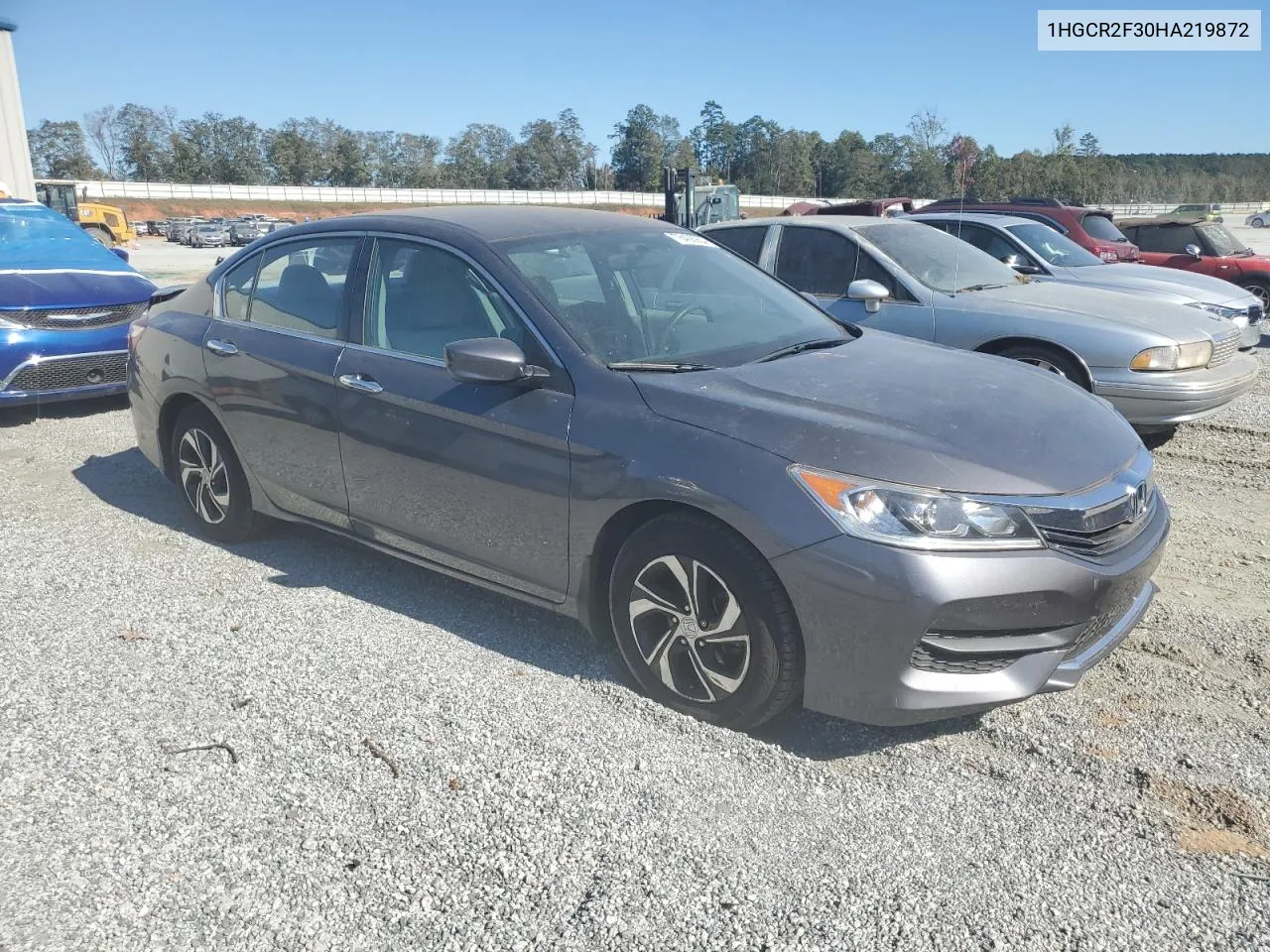 2017 Honda Accord Lx VIN: 1HGCR2F30HA219872 Lot: 76406904