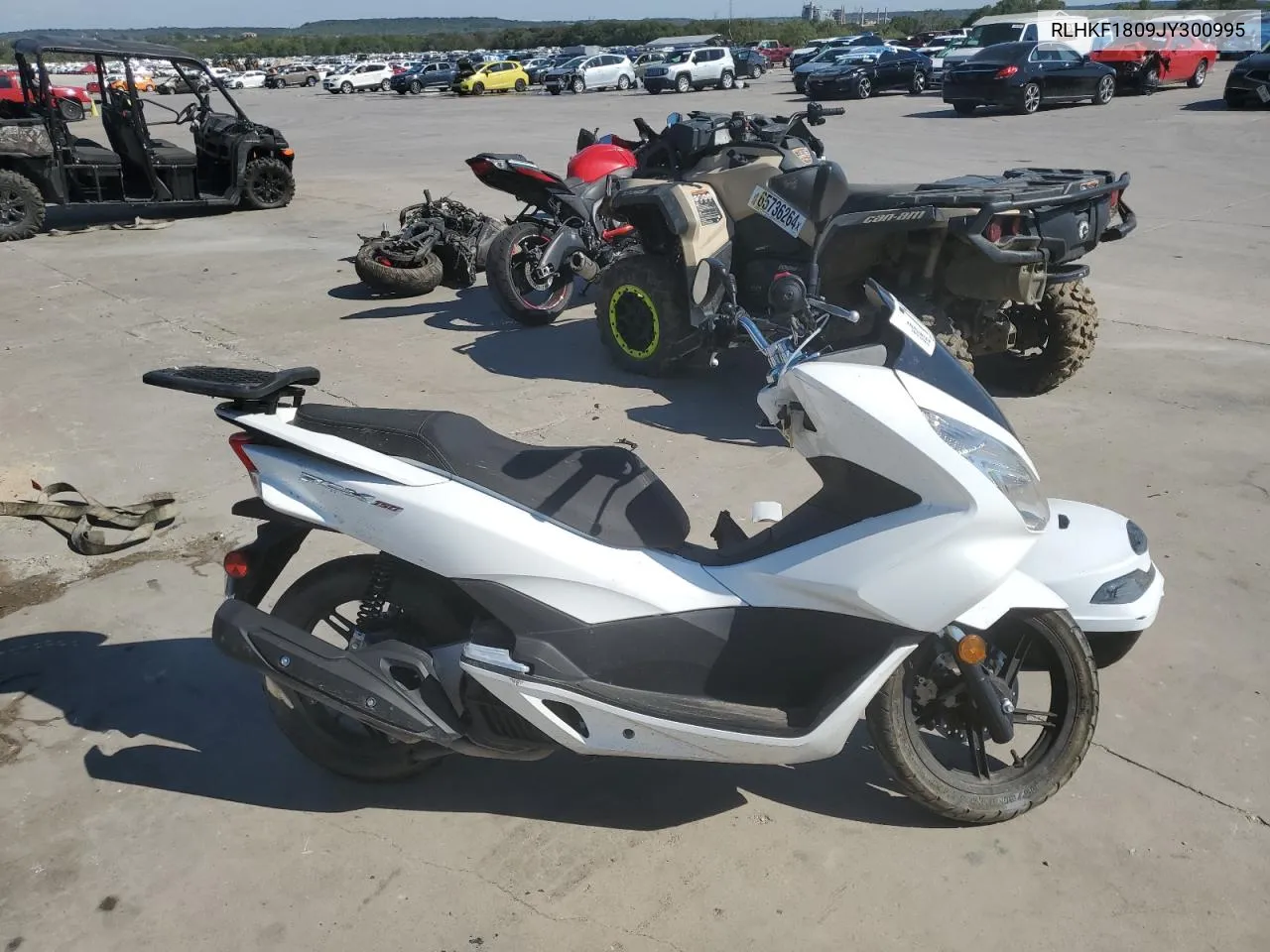 2018 Honda Pcx 150 VIN: RLHKF1809JY300995 Lot: 71036494