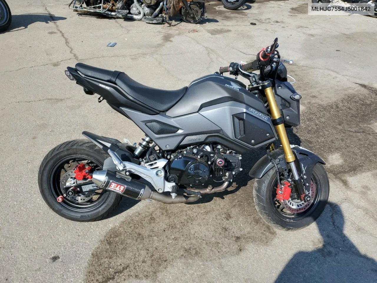 2018 Honda Grom 125 VIN: MLHJC7554J5001842 Lot: 72374924