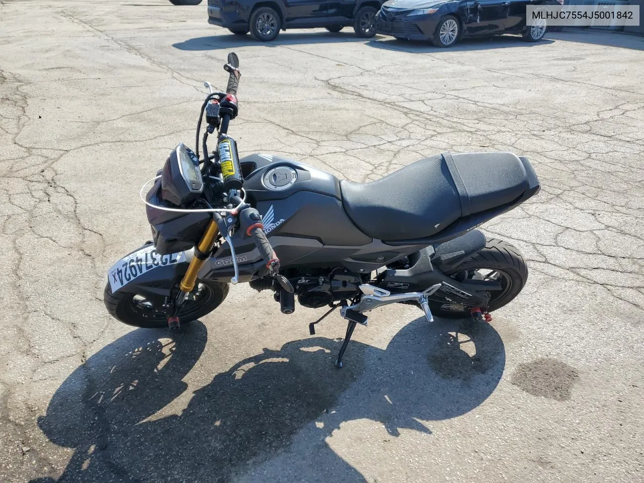 2018 Honda Grom 125 VIN: MLHJC7554J5001842 Lot: 72374924