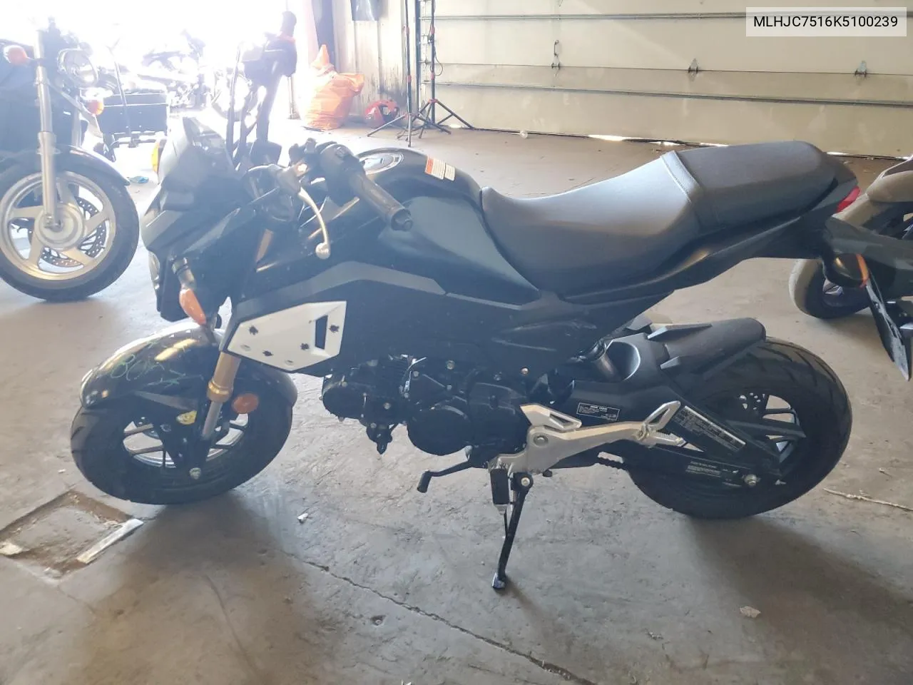 2019 Honda Grom 125 VIN: MLHJC7516K5100239 Lot: 54774634