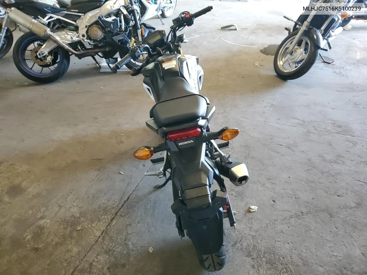 2019 Honda Grom 125 VIN: MLHJC7516K5100239 Lot: 54774634