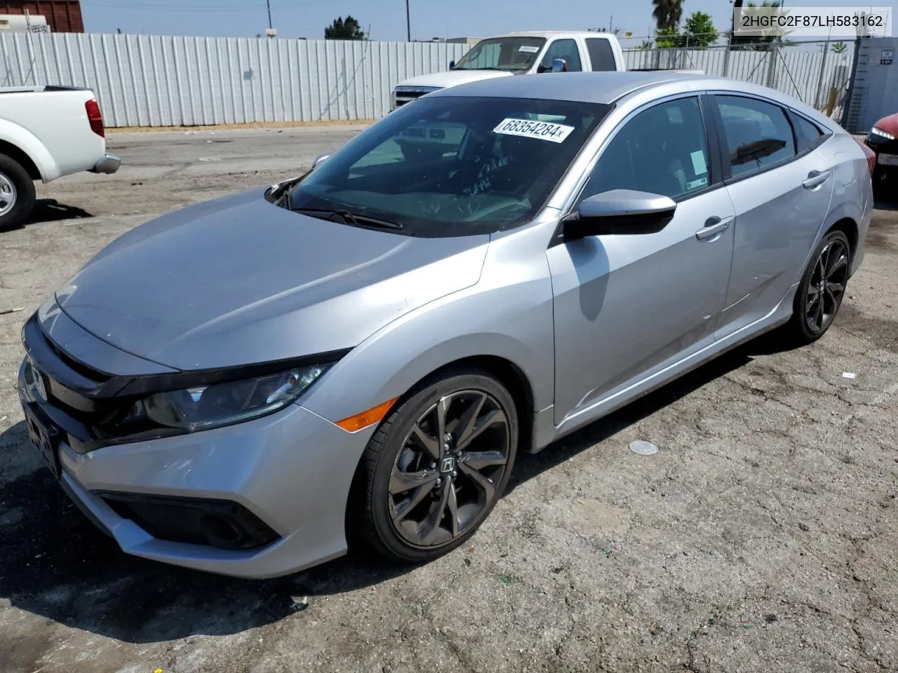 2020 Honda Civic Sport VIN: 2HGFC2F87LH583162 Lot: 68354284