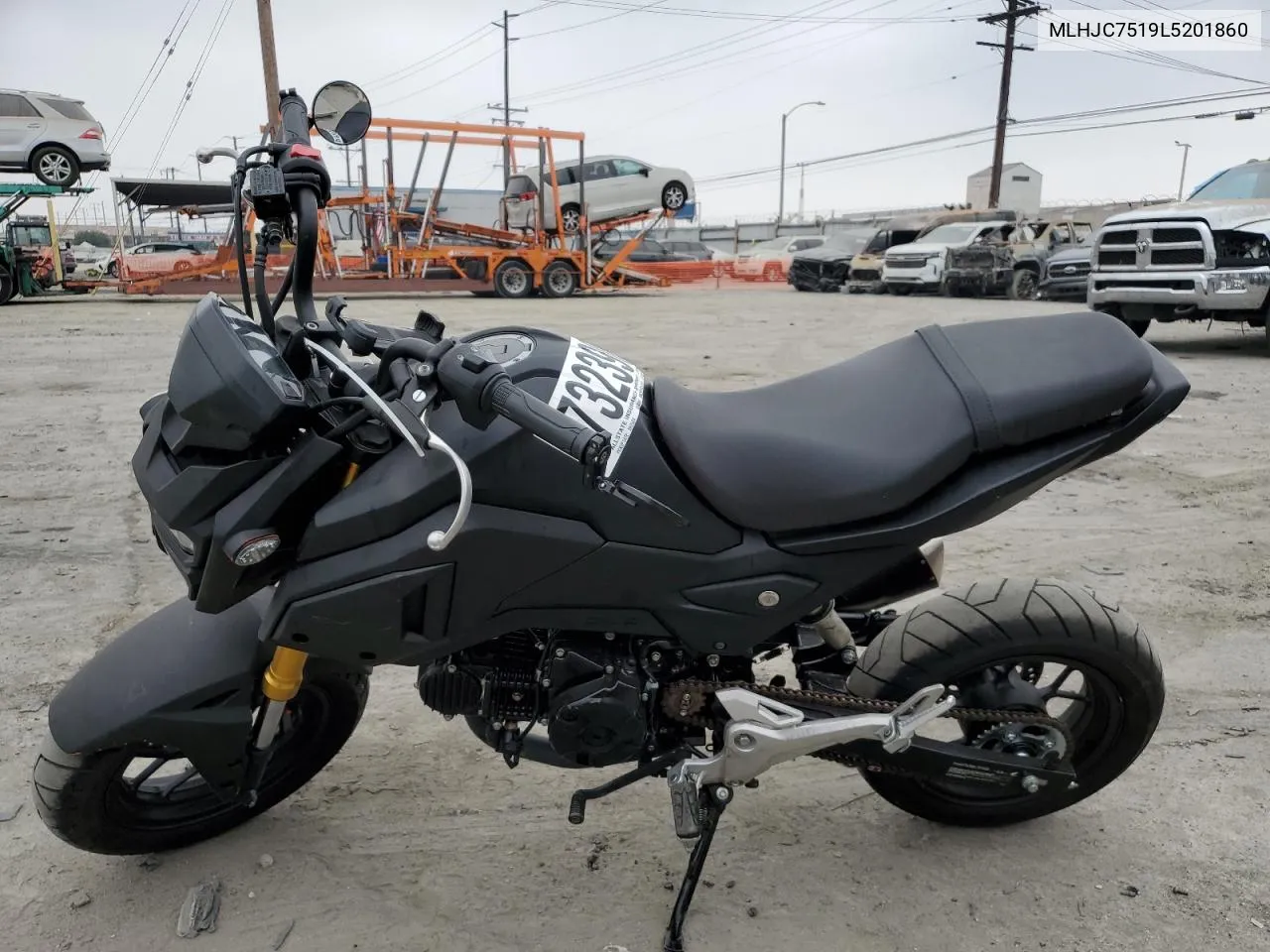 2020 Honda Grom 125 VIN: MLHJC7519L5201860 Lot: 73239094