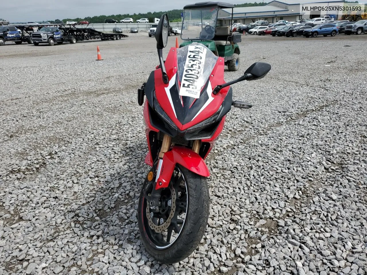 2022 Honda Cbr500 Ra VIN: MLHPC625XN5301593 Lot: 54035364