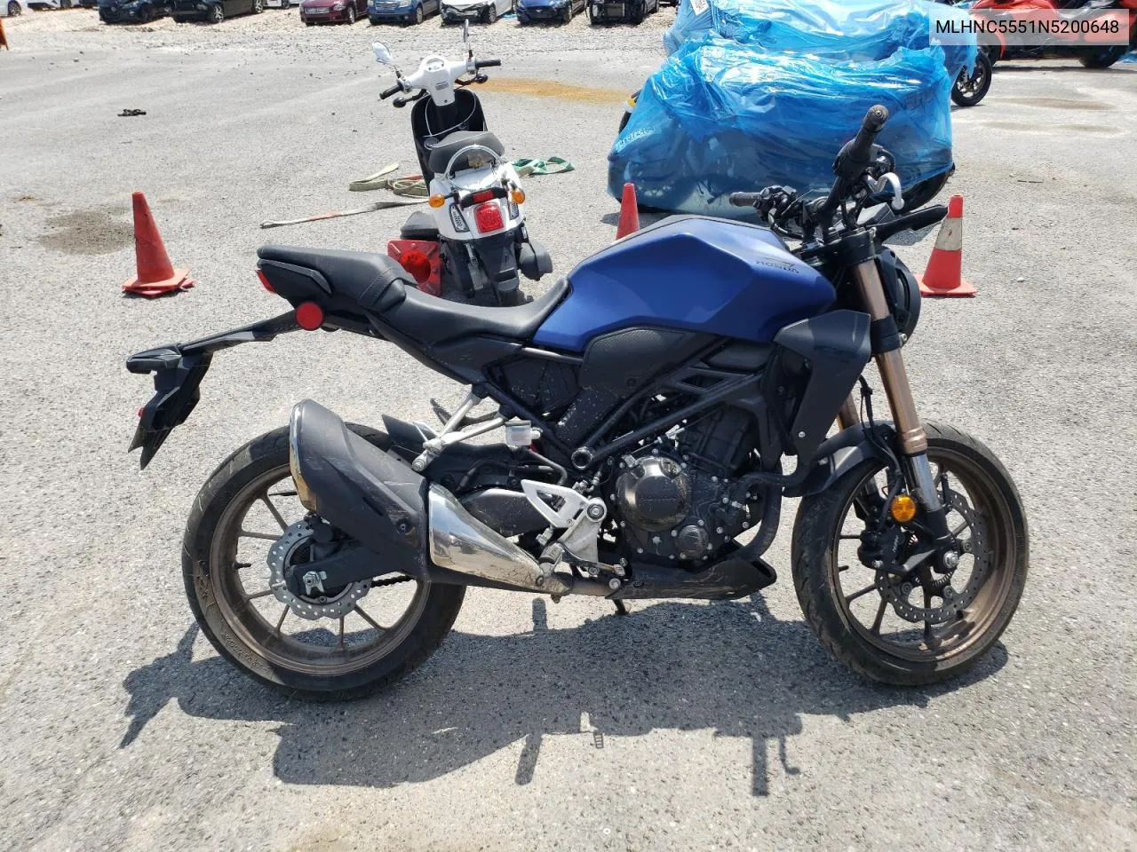 MLHNC5551N5200648 2022 Honda Cbf300 Na