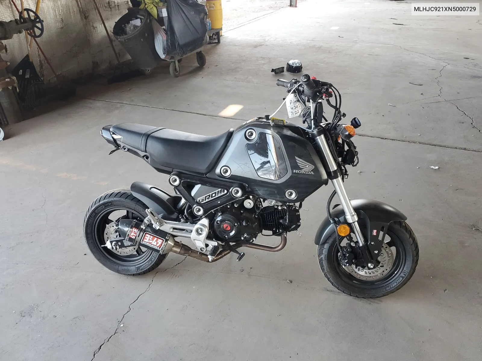 2022 Honda Grom 125 VIN: MLHJC921XN5000729 Lot: 64993894