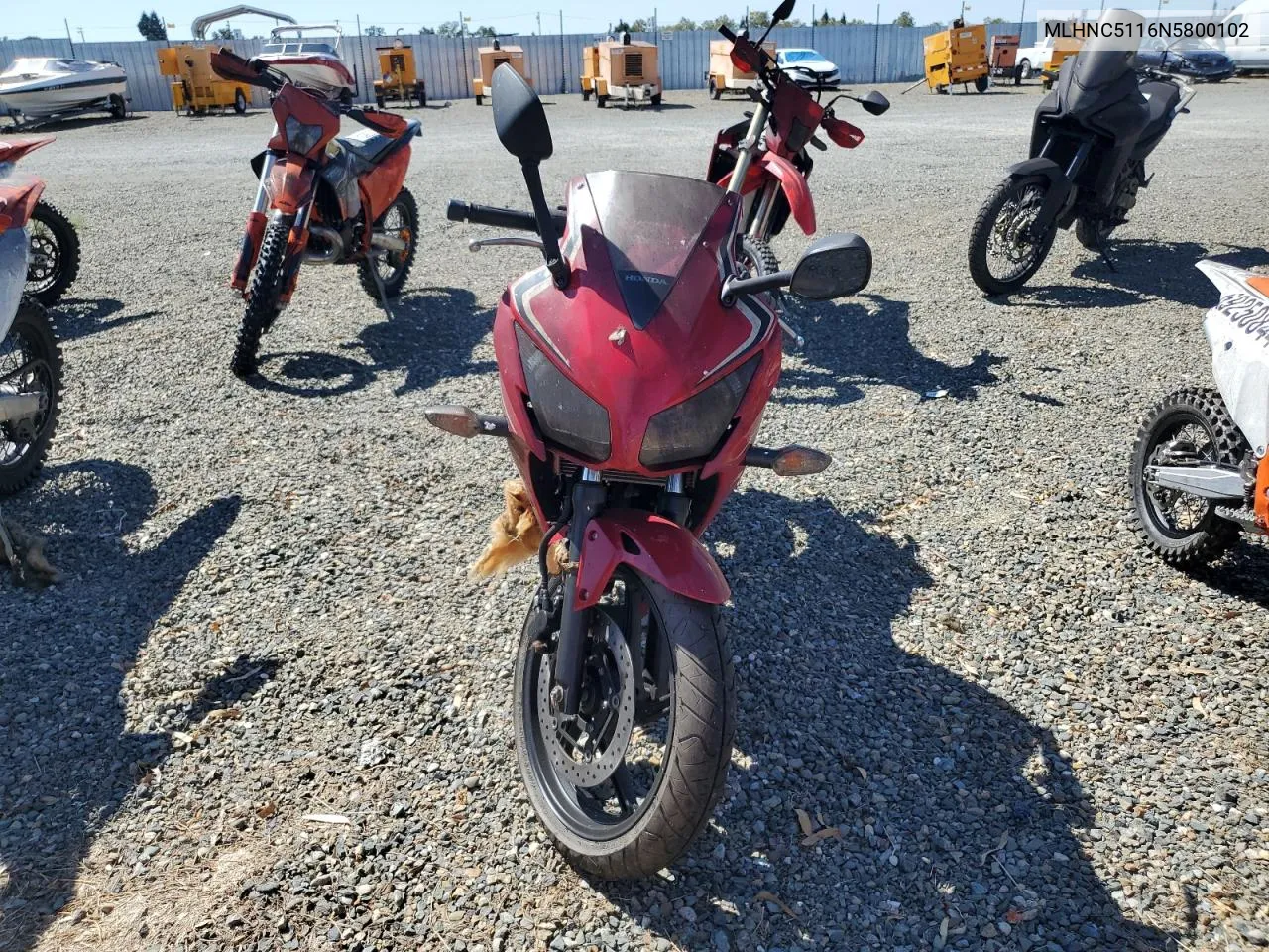 2022 Honda Cbr300 R VIN: MLHNC5116N5800102 Lot: 69260704