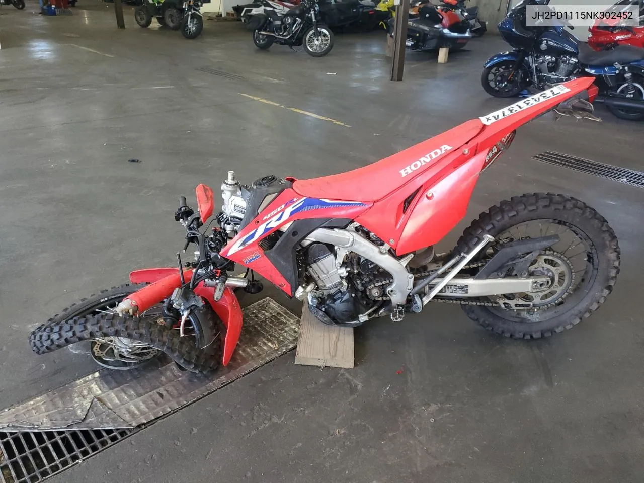 2022 Honda Crf450 Rl VIN: JH2PD1115NK302452 Lot: 73431374