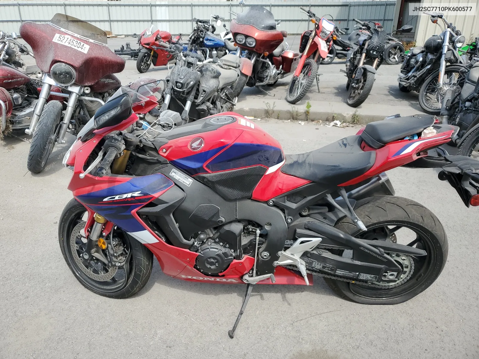 2023 Honda Cbr1000 Rr VIN: JH2SC7710PK600577 Lot: 64810634