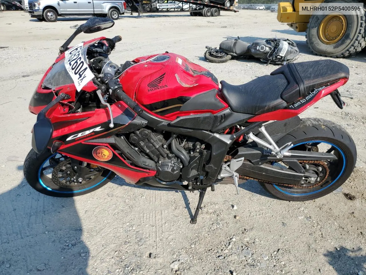 2023 Honda Cbr650 Ra VIN: MLHRH0152P5400596 Lot: 67452604