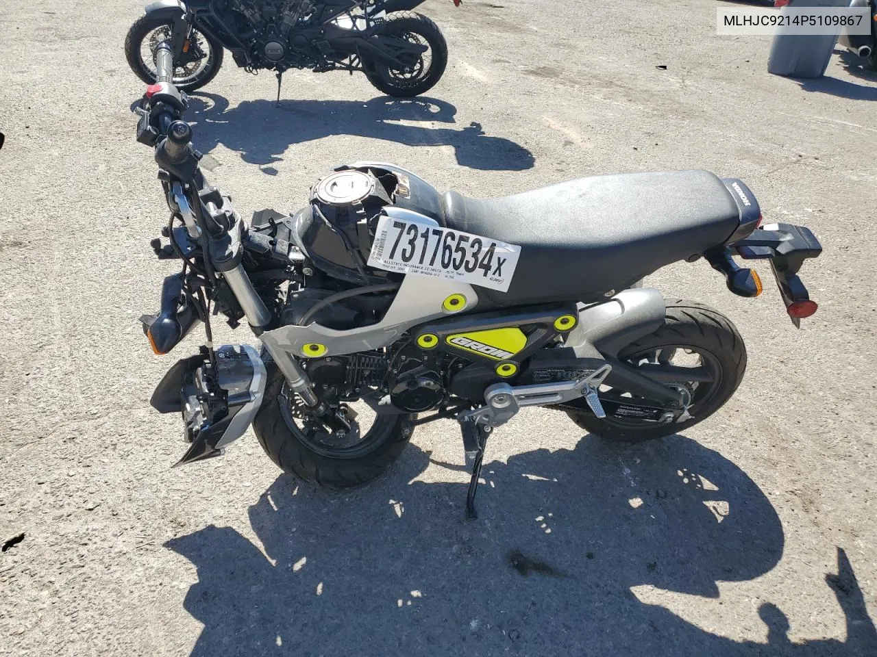 2023 Honda Grom 125 VIN: MLHJC9214P5109867 Lot: 73176534