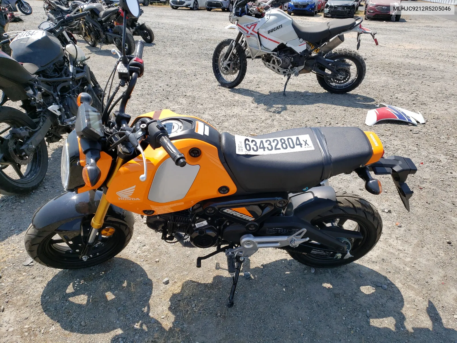 2024 Honda Grom 125 VIN: MLHJC9212R5205046 Lot: 63432804