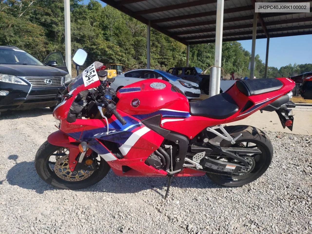 2024 Honda Cbr600 Rr VIN: JH2PC40J0RK100002 Lot: 68753454