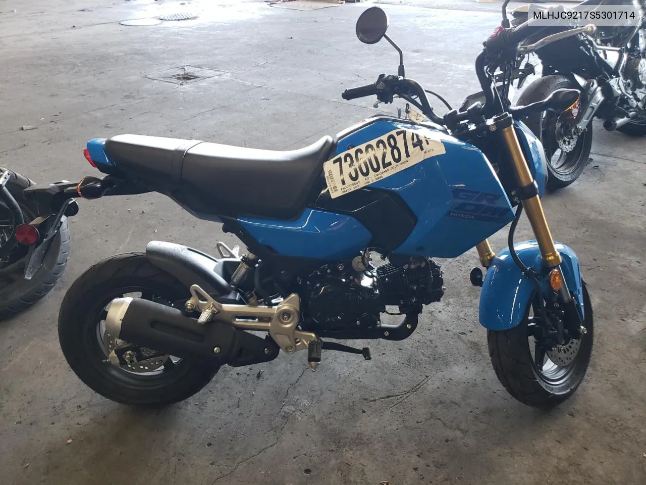 2025 Honda Grom 125 VIN: MLHJC9217S5301714 Lot: 73602874