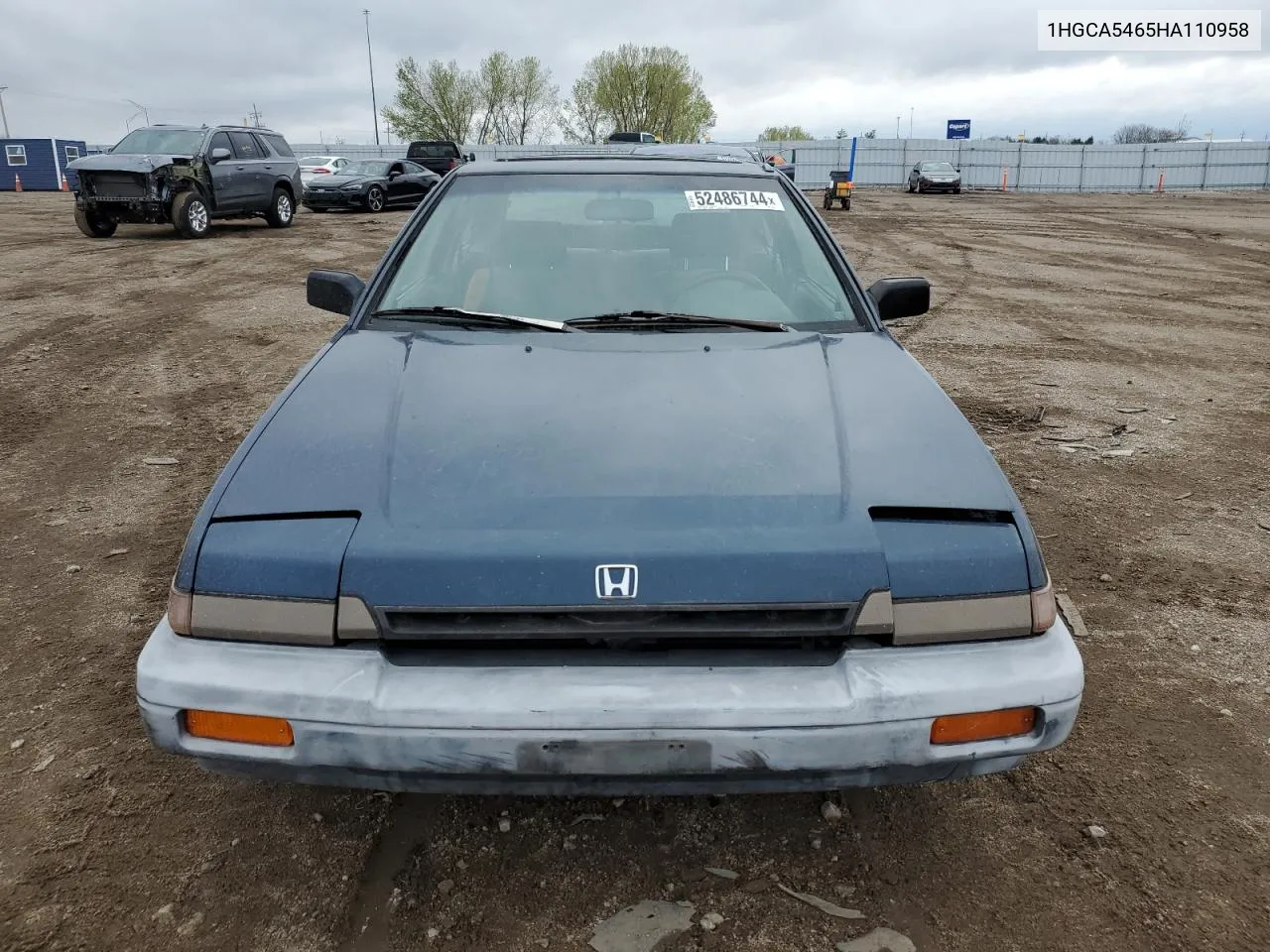 1HGCA5465HA110958 1987 Honda Accord Dx