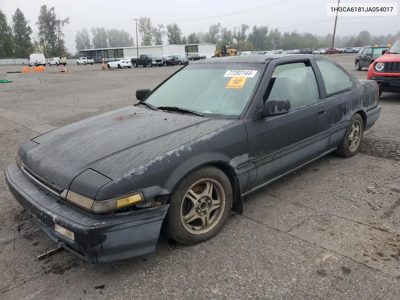 1988 Honda Accord Lxi VIN: 1HGCA6181JA054017 Lot: 77282144