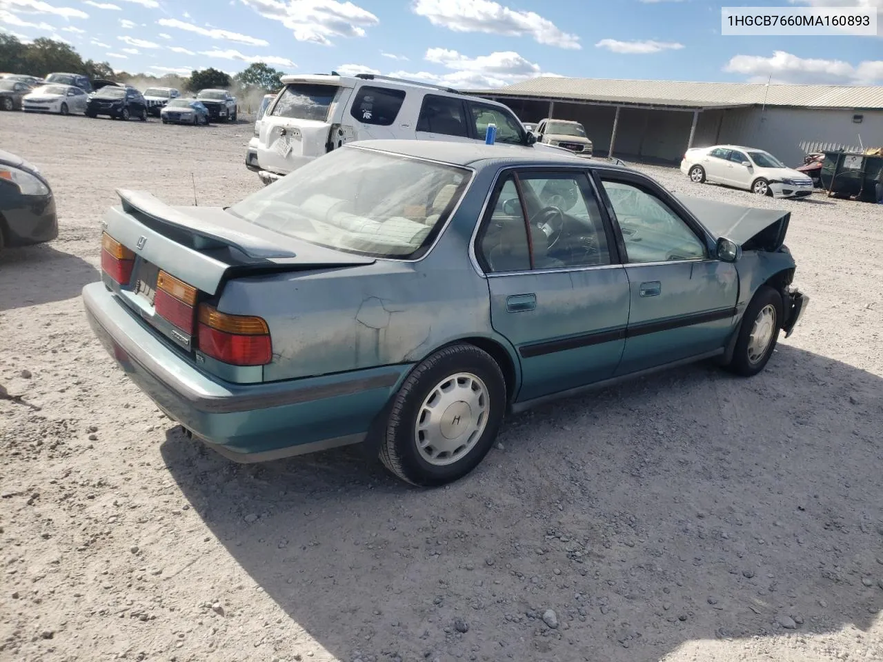 1991 Honda Accord Ex VIN: 1HGCB7660MA160893 Lot: 76260314