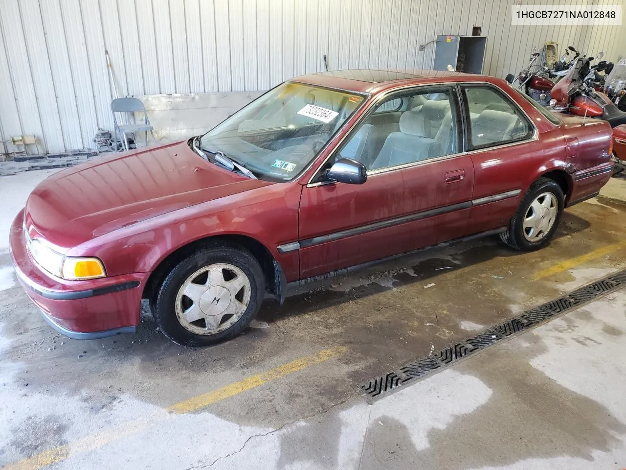 1992 Honda Accord Ex VIN: 1HGCB7271NA012848 Lot: 73232364