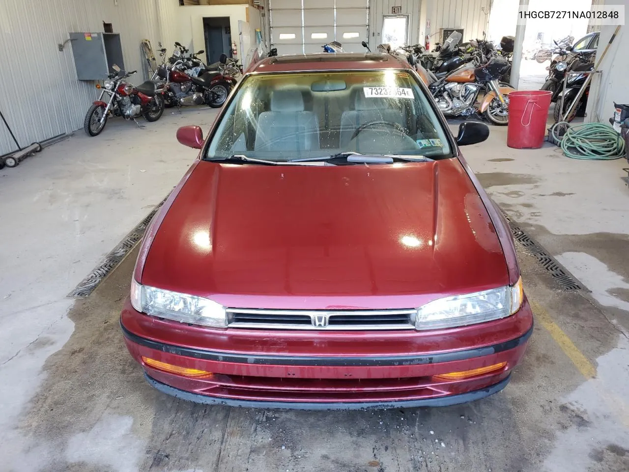 1992 Honda Accord Ex VIN: 1HGCB7271NA012848 Lot: 73232364