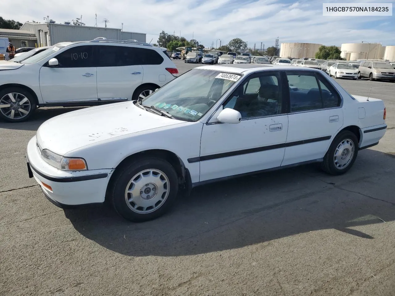 1992 Honda Accord Ex VIN: 1HGCB7570NA184235 Lot: 74853974