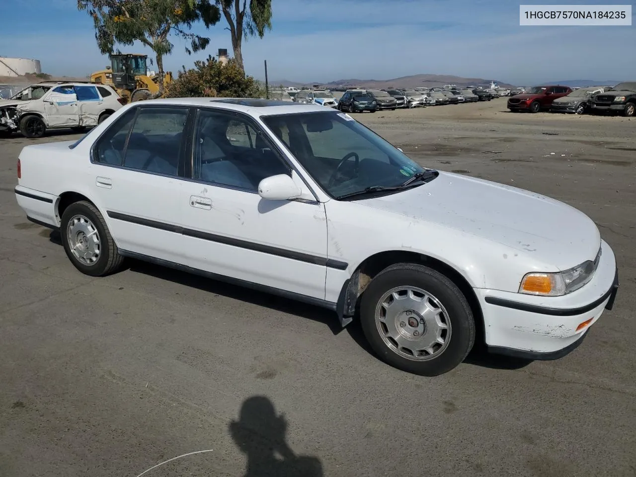 1992 Honda Accord Ex VIN: 1HGCB7570NA184235 Lot: 74853974