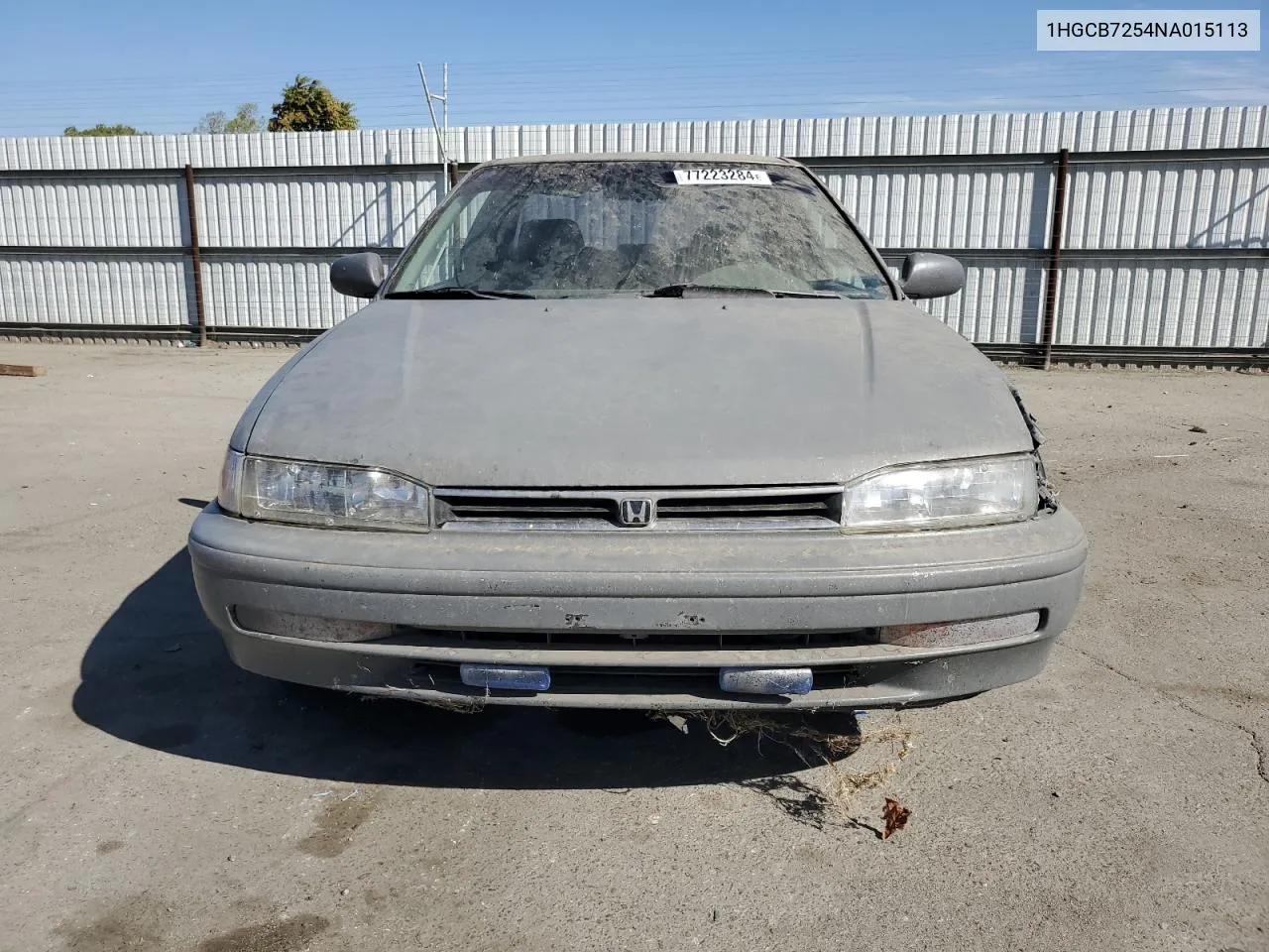 1992 Honda Accord Lx VIN: 1HGCB7254NA015113 Lot: 77223284