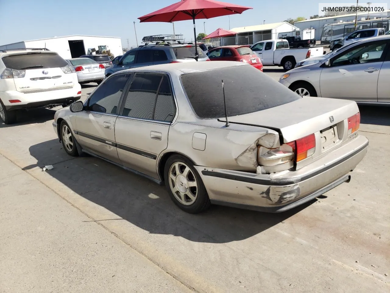 1993 Honda Accord Ex VIN: JHMCB7573PC001026 Lot: 73429034