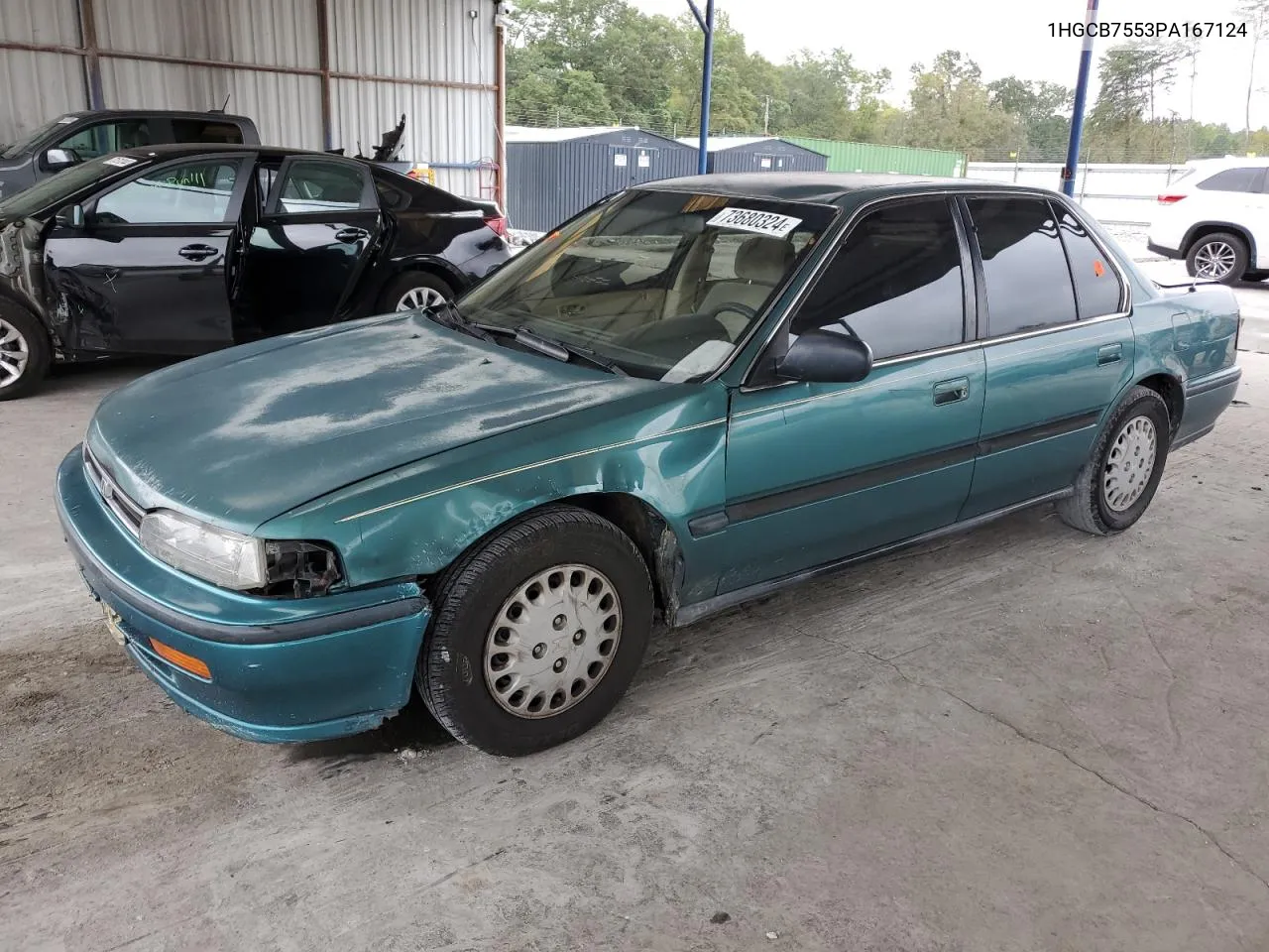 1993 Honda Accord Lx VIN: 1HGCB7553PA167124 Lot: 73680324