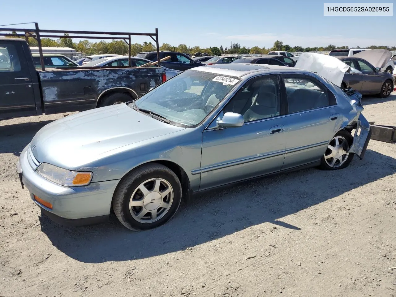 1995 Honda Accord Ex VIN: 1HGCD5652SA026955 Lot: 63340254