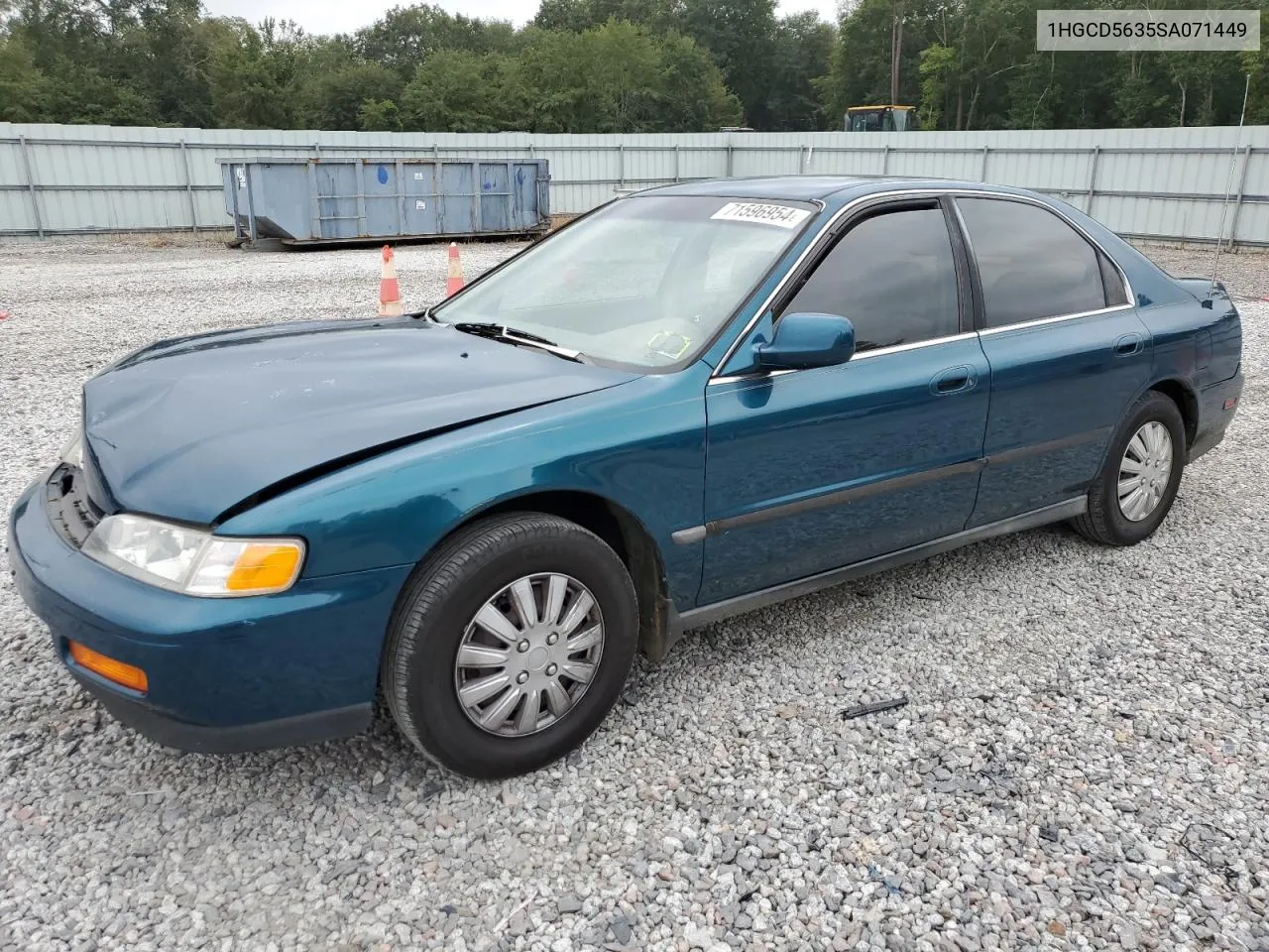 1995 Honda Accord Lx VIN: 1HGCD5635SA071449 Lot: 71596954