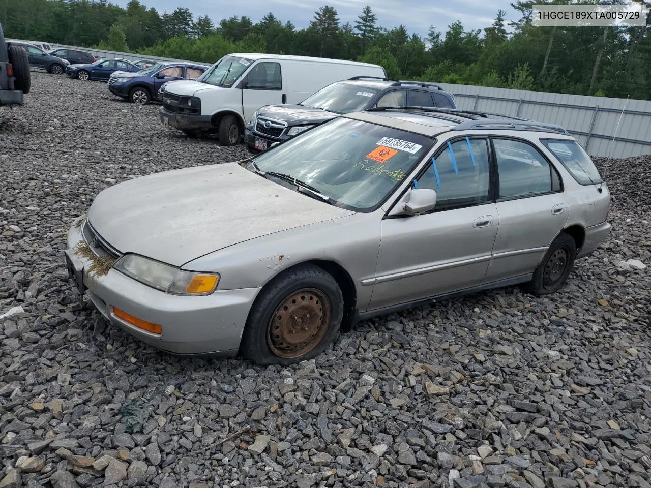 1996 Honda Accord Ex VIN: 1HGCE189XTA005729 Lot: 59735764