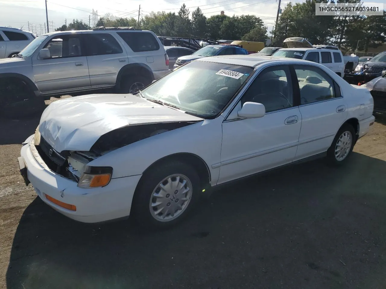 1996 Honda Accord Ex VIN: 1HGCD5652TA039481 Lot: 69488504