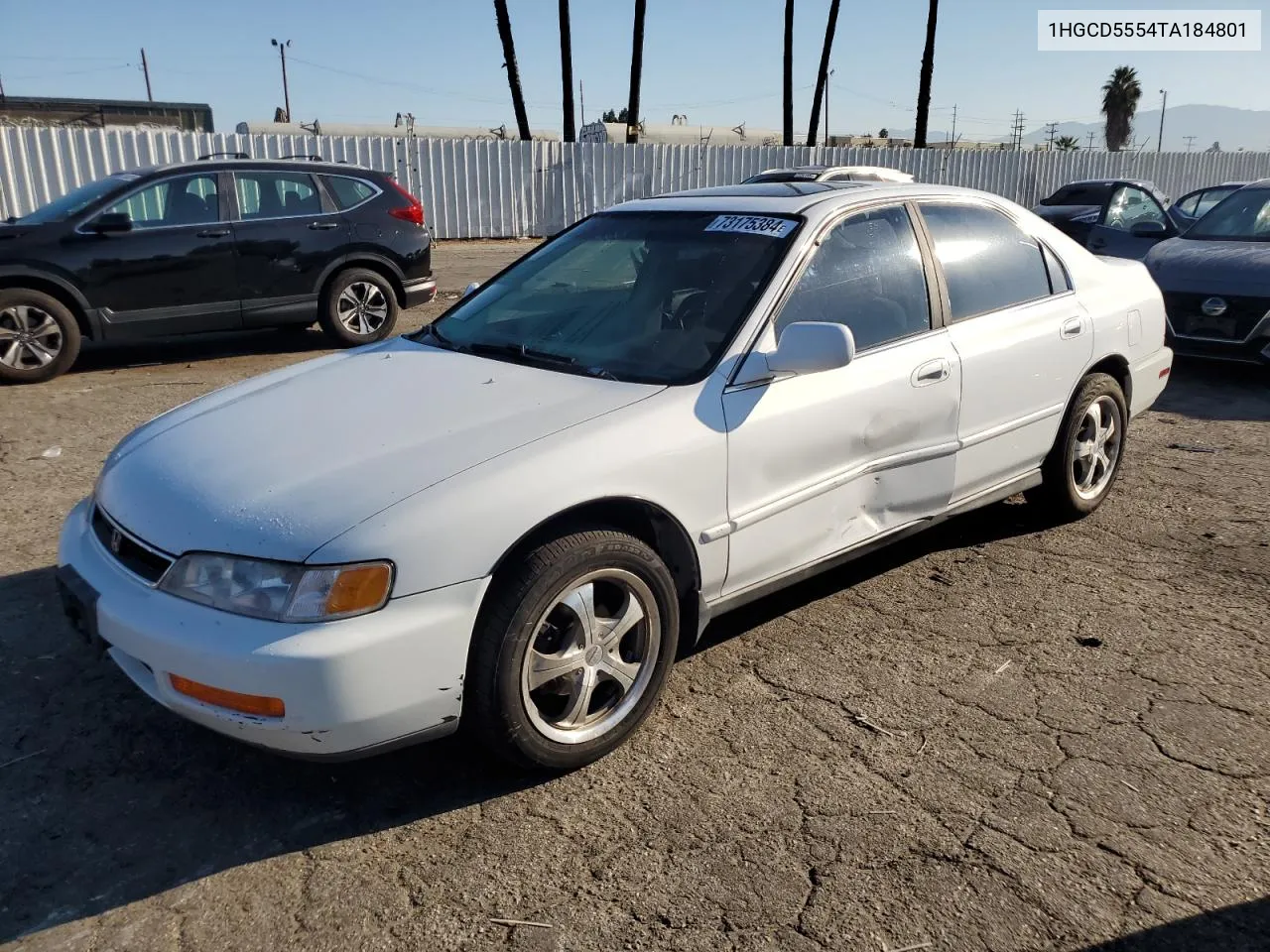 1996 Honda Accord Ex VIN: 1HGCD5554TA184801 Lot: 73175384