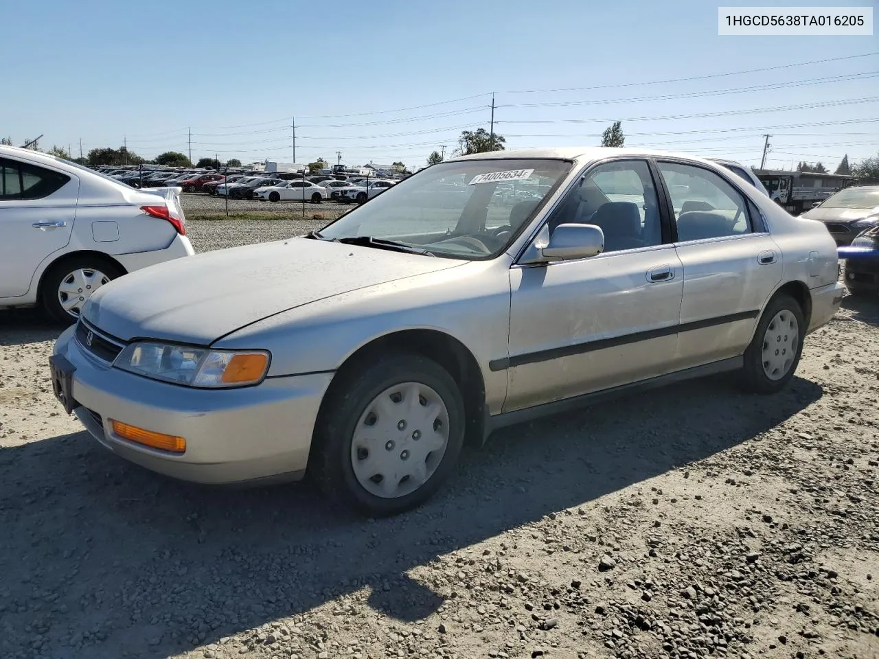 1996 Honda Accord Lx VIN: 1HGCD5638TA016205 Lot: 74005634