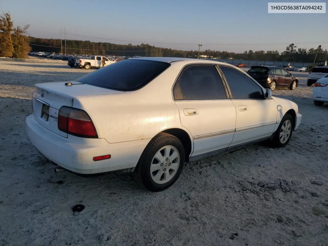 1996 Honda Accord Lx VIN: 1HGCD5638TA094242 Lot: 78180714